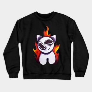 ADHD Swirl on Fire Crewneck Sweatshirt